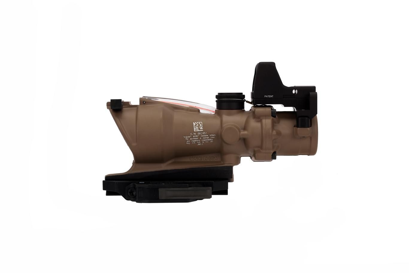 Trijicon ACOG 4x32 Scope FDE with RMR Type 2 - Dual Illuminated